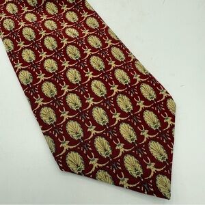 the metropolitan museum of art 100% Imported Silk Men’s Neck Tie Rust Red